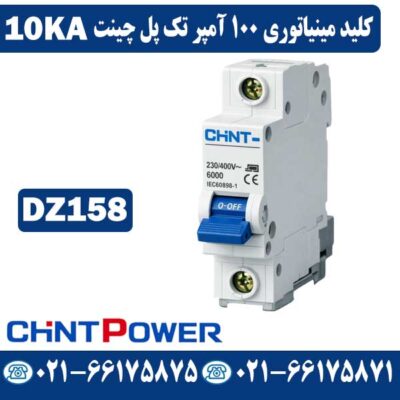 کلید مینیاتوری تک پل 100 آمپر چینت